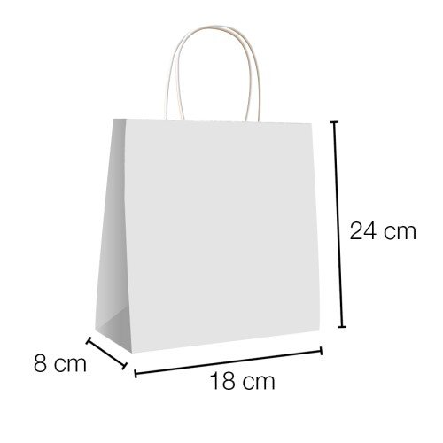 bolsa papel kraft blanco