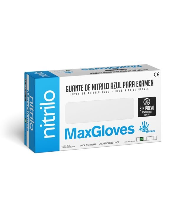 guante nitrilo azul talla s