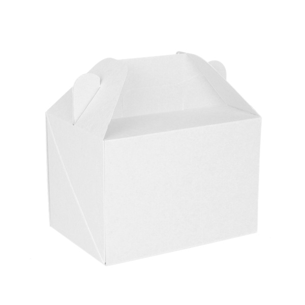 caja fiambrera cartón blanco