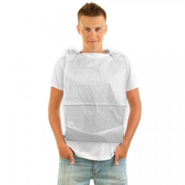 babero desechable adulto blanco