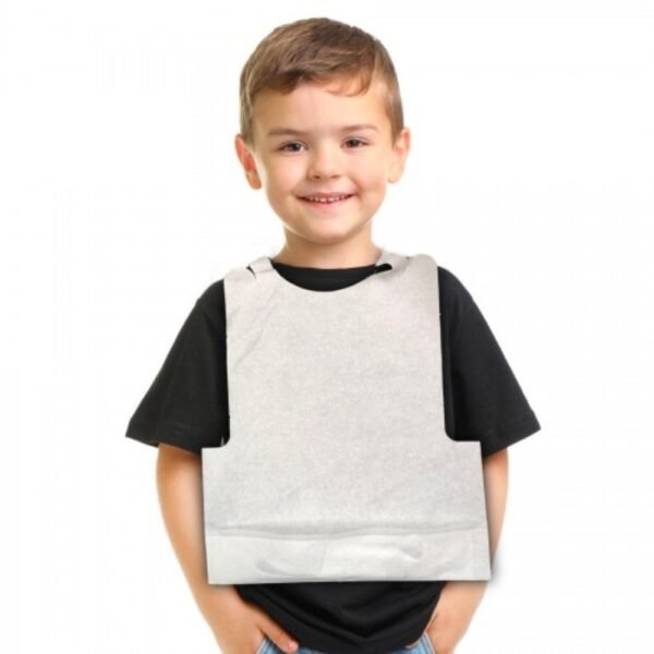 Babero Infantil con Bolsillo Blanco