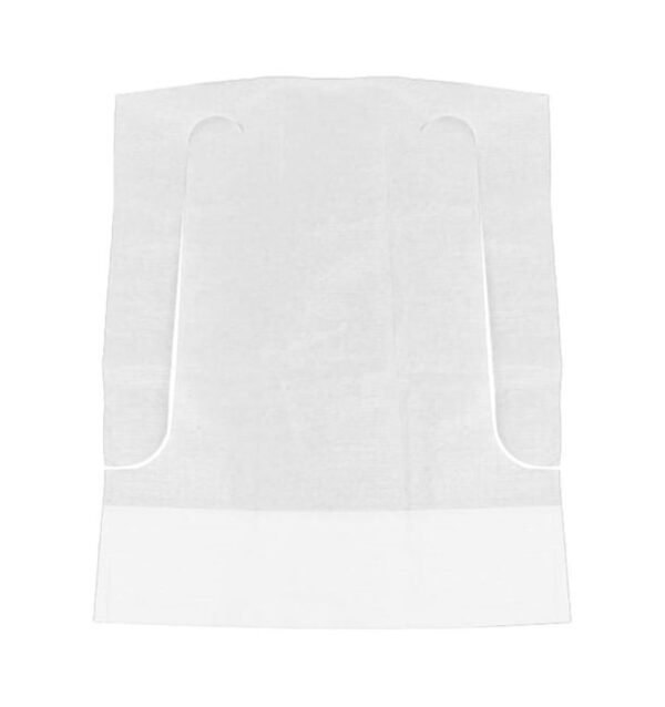 Babero Infantil con Bolsillo Blanco